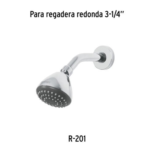 457905 45790 - Regadera redonda 3-1/4" sin brazo, Foset Aero