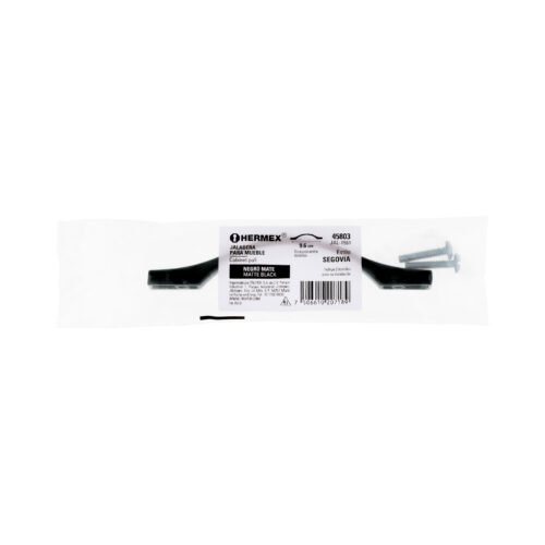 458033 45803 - Jaladera de 96mm, línea Segovia, negro, HERMEX