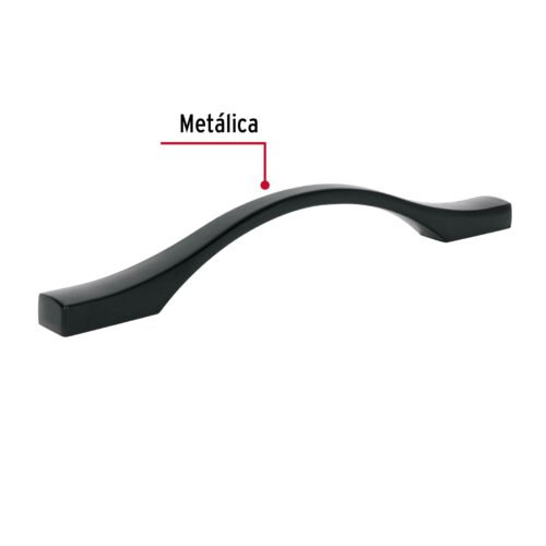 458061 45806 - Jaladera de 128mm, lĂnea Segovia, negro, HERMEX