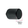 458242 45824 - Perilla metálica estilo "Cádiz", negro, HERMEX