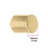 458262 45826 - Perilla metálica estilo "Cádiz", latón brillante, HERMEX