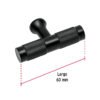 45830 - Perilla metálica estilo "Segovia", negro, HERMEX