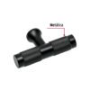 45830 - Perilla metálica estilo "Segovia", negro, HERMEX