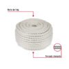 45838 - Piola de algodón de 8 mm, rollo, natural, 1 kg, FIERO