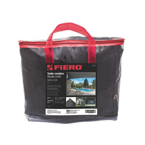 45847 - Toldo negro de 4 m de polietileno 80% sombra, ancho 3.60 m