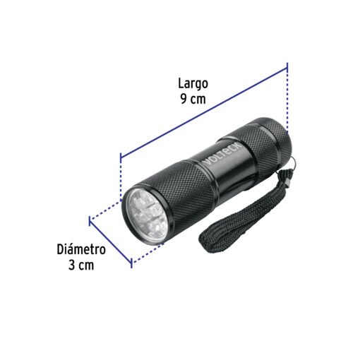 458532 45853 - Linterna LED con Luz ultravioleta, VOLTECK