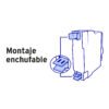 45872 - Interruptor de 1 polo 20A, enchufable, a granel, VOLTECK