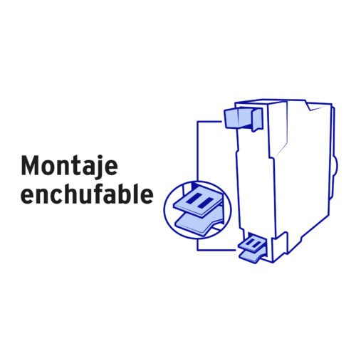 45872 - Interruptor de 1 polo 20A, enchufable, a granel, VOLTECK
