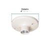 45883 - Portalámpara 4" de baquelita a granel, VOLTECK