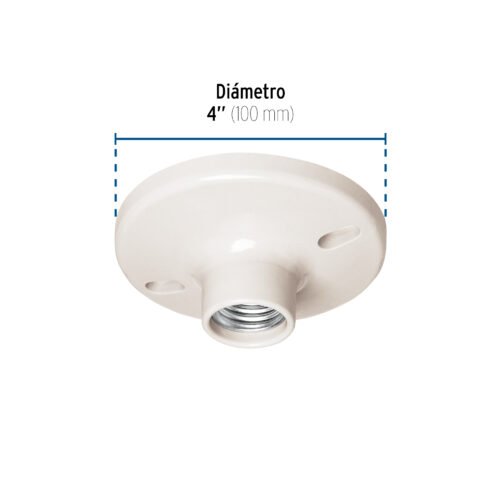 45883 - Portalámpara 4" de baquelita a granel, VOLTECK