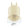45884 - Portalámpara de baquelita, con adaptador a granel, VOLTECK
