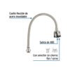 458851 45885 - Cuello flexible para mezcladora de fregadero, satín, AQUA