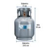 45888 - Cilindro portátil para gas LP, 4kg (9lb) Foset