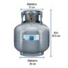45889 - Cilindro portátil para gas LP, 6kg (13lb) Foset