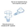 45889 - Cilindro portátil para gas LP, 6kg (13lb) Foset