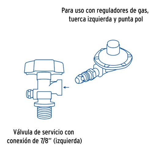 45889 - Cilindro portátil para gas LP, 6kg (13lb) Foset