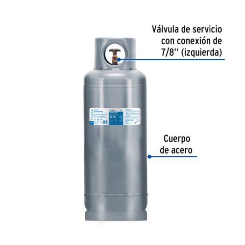 45890 - Cilindro portátil para gas LP, 20kg (44lb) Foset