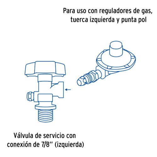 458913 45891 - Cilindro portátil para gas LP, 30kg (66lb) Foset