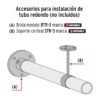 45893 - Tubo redondo para clóset, 1.8 m, acero cromado, HERMEX