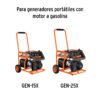 45901 - Rueda neumática 8" para eje lateral, Truper