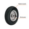 45902 - Rueda neumática 10" para eje lateral, Truper