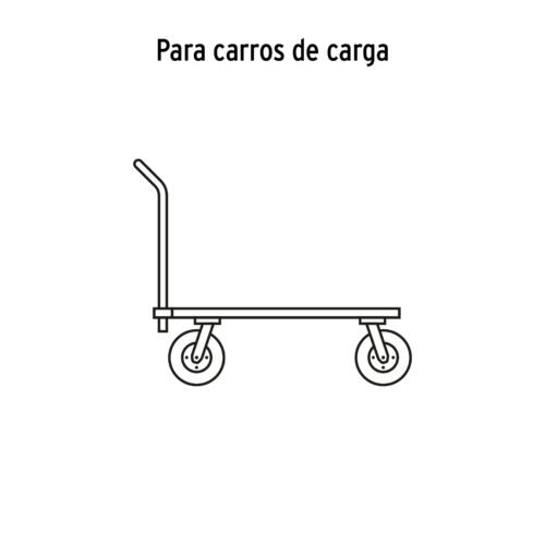 45903 - Rueda neumática 8" para eje central, Truper