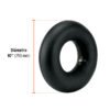 45906 - Cámara para rueda neumática de 10", Truper
