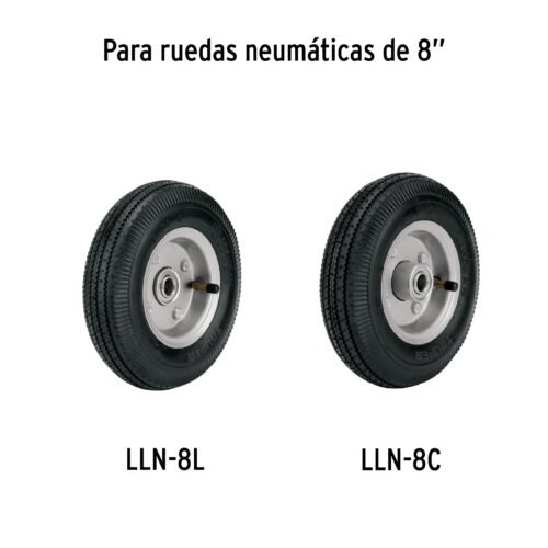 45907 - Rueda neumática de 8" sin cámara, Truper