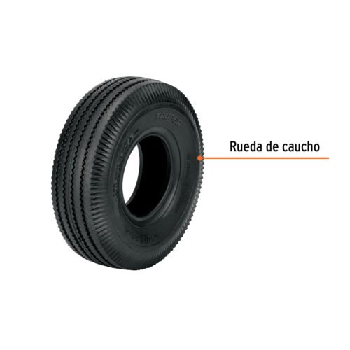 45908 - Rueda neumática de 10" sin cámara, Truper