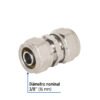 45912 - Cople de compresión para PEALPE, 3/8", Foset