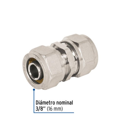 45912 - Cople de compresión para PEALPE, 3/8", Foset