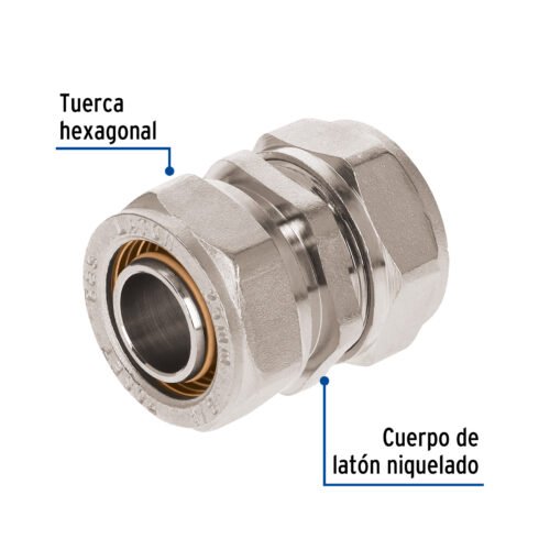45914 - Cople de compresión para PEALPE, 3/4", Foset