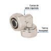45919 - Codo 90° para PEALPE, 1/2", Foset