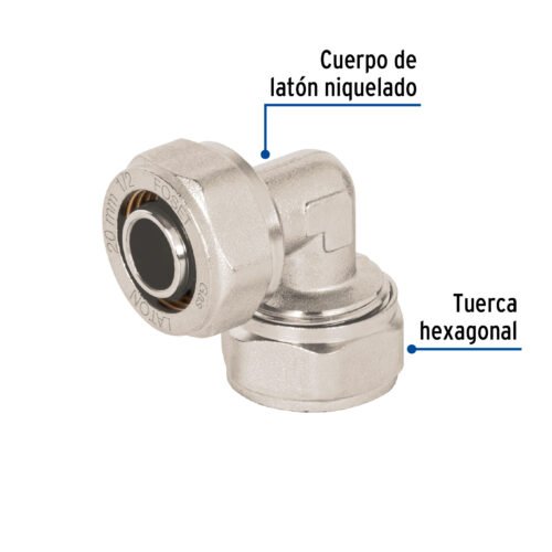 45919 - Codo 90° para PEALPE, 1/2", Foset