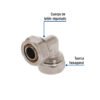 45920 - Codo 90° para PEALPE, 3/4", Foset