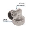 45926 - Codo 90° para PEALPE, 3/4", con rosca macho, Foset