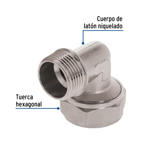 45926 - Codo 90° para PEALPE, 3/4", con rosca macho, Foset