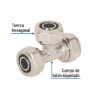 45928 - Tee para PEALPE, 1/2", Foset