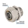 45937 - Conector para PEALPE, 3/4", con rosca macho, Foset
