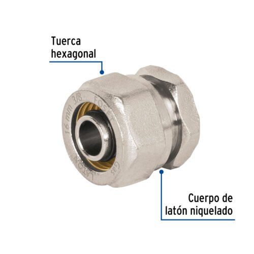 45938 - Tapón para PE-AL-PE, 3/8", Foset
