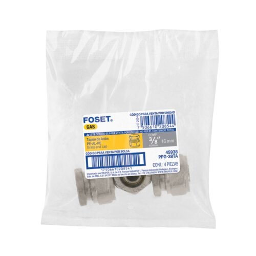 45938 - Tapón para PE-AL-PE, 3/8", Foset