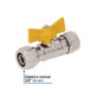45943 - Válvula esfera para PE-AL-PE, 3/8", Foset