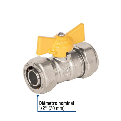 45944 - Válvula esfera para PE-AL-PE, 1/2", Foset