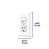 459502 45950 - Placa armada interruptor y contacto, lĂnea Standard, blanco