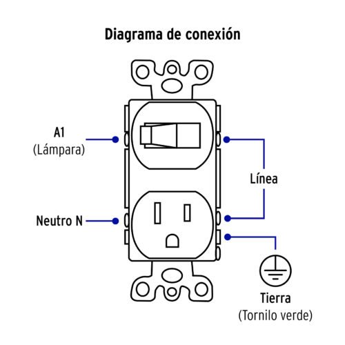 459503 45950 - Placa armada interruptor y contacto, lĂnea Standard, blanco