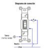 45952 45952 - Placa armada interruptor sencillo, línea Standard, blanco