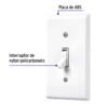 459521 45952 - Placa armada interruptor sencillo, línea Standard, blanco