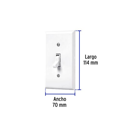 459522 45952 - Placa armada interruptor sencillo, línea Standard, blanco