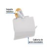 459811 45981 - Portarrollo metálico acabado cromo-oro, Foset Aqua