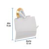 459812 45981 - Portarrollo metálico acabado cromo-oro, Foset Aqua